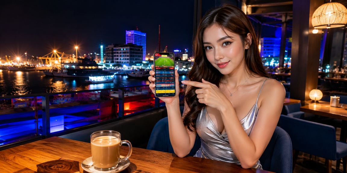 Pemain Malaysia menggunakan telefon pintar untuk bermain kasino dalam talian dengan antara muka yang bersih