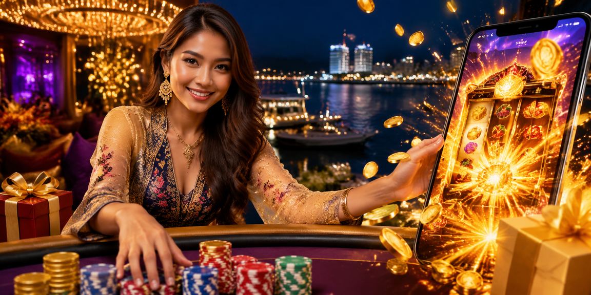 Pemain Malaysia menikmati permainan slot dalam talian menggunakan kredit bonus selamat datang
